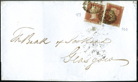 Stamp of Great Britain » 1854-70 Perforated Line Engraved ARCHER TRIAL PERFORATION: 1850-54 1d Red-Brown pl.