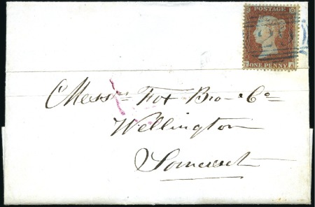 Stamp of Great Britain » 1854-70 Perforated Line Engraved ARCHER TRIAL PERFORATION: 1850-54 1d Red-Brown pl.