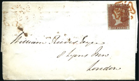 Stamp of Great Britain » 1841 1d Red 1842 (Sep 30) Entire from Bristol to London with 1