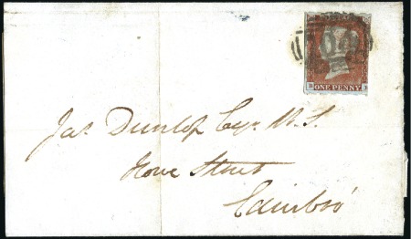 Stamp of Great Britain » 1841 1d Red PRIVATE ROULETTE: 1d Red-Brown pl.78 BF with priva
