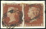 Stamp of Great Britain » 1841 1d Red PRIVATE ROULETTE: Group of 1d used Red-Browns with