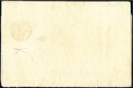 Stamp of Italian States » Sardinia 1820 CAVALLINI: 2nd Issue 15c Dry relief print on 