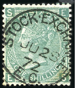 Stamp of Great Britain » 1855-1900 Surface Printed 1867-80 STOCK EXCHANGE FORGERY with impossible let