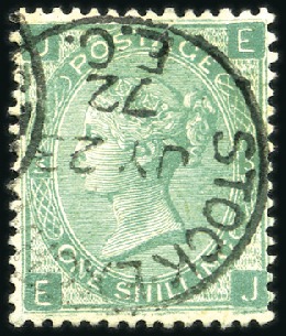 Stamp of Great Britain » 1855-1900 Surface Printed 1867-80 STOCK EXCHANGE FORGERY with lettering EJ, 