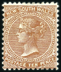 Stamp of Australia » New South Wales 1899 9d on 10d Dull Brown with double surcharge va