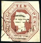 Stamp of Great Britain » 1847-54 Embossed 1847-54 Embossed 6d, 10d and 1s green, all with cl