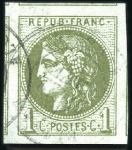 Stamp of France 1870 Bordeaux, sélection de timbres avec belles ma