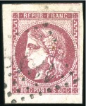 Stamp of France 1870 Bordeaux, sélection de timbres avec belles ma