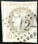 Stamp of France 1870 Bordeaux, sélection de timbres avec belles ma
