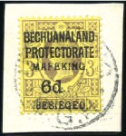 Stamp of South Africa » Mafeking 1900 Set of 16 (excl. SG11d) all tied on small pie
