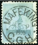 Stamp of South Africa » Mafeking 1900 Goodyear 1d pale blue on blue and 1d deep blu