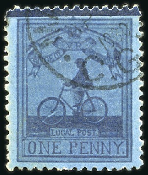 Stamp of South Africa » Mafeking 1900 Goodyear 1d pale blue on blue and 1d deep blu