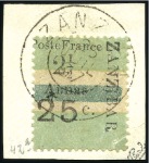 Stamp of Colonies françaises » Zanzibar (Poste française) 1897 Intervalles : sélection de 4 timbres : deux a