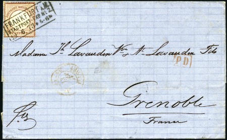 Stamp of Germany » German Empire 1873-74 Large shield 9kr reddish brown & brown (si