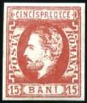 Stamp of Romania 1865-72 UNITED PRINCIPALITIES: Small selection on 