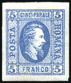 Stamp of Romania 1865-72 UNITED PRINCIPALITIES: Small selection on 