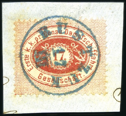 Stamp of Bulgaria » Austrian Levant Post Offices 1866-68 DDSG: Selection of 10Kr green (8), 10Kr du