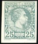 Stamp of Colonies françaises » Monaco 1885-1931, Collection sur pages dont 1885 5F obl. 