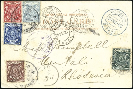 Stamp of Kenya, Uganda and Tanganyika » British East Africa 1901 (Dec 16) Postcard of Mombasa with 1896-1901 1