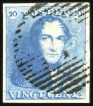 Stamp of Belgium » Belgique. 1849 Epaulettes - Émission 10c Brun et 20c bleu, les deux très bien margés (l