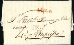 Stamp of Peru » Collections and Large Lots 1820s-1850s PRE-ADHESIVE COVERS, deluxe stockbook 