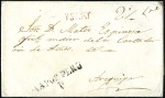 Stamp of Peru » Collections and Large Lots 1820s-1850s PRE-ADHESIVE COVERS, deluxe stockbook 