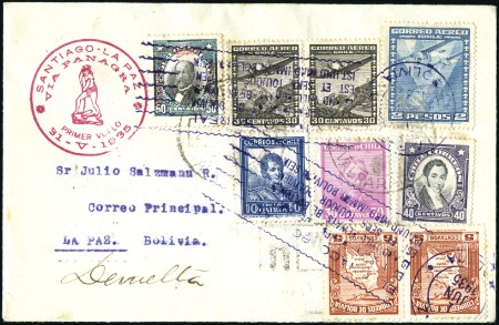 Stamp of Large Lots and Collections 1929-47 SOUTH AMERICA AIRMAILS: Deluxe stockbook w