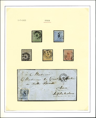 Stamp of Large Lots and Collections 1851-60, SCANDINAVIA & FINLAND : Mint & used colle