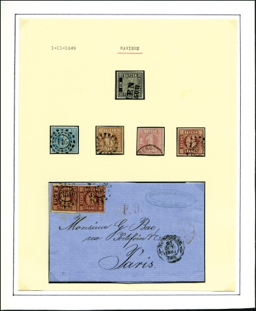 Stamp of Germany » Germany Collections and Large Lots 1849-70, Collection of German States neatly mounte