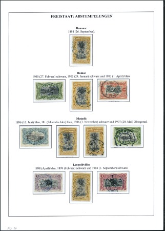 Stamp of Belgian Congo » General Issues from 1909 (June) 1886-1960, Remarquable collection montée sur 155 p