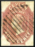 Stamp of Ceylon 1857-64 Mint & used accumulation of the imperf. is