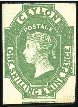 Stamp of Ceylon 1857-64 Mint & used accumulation of the imperf. is