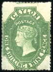 Stamp of Ceylon 1861-1900 Mint & used accumulation of the QV perf.