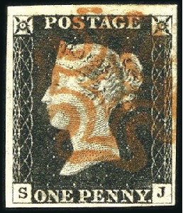 Stamp of Great Britain » 1840 1d Black and 1d Red plates 1a to 11 Plate 2 SJ with fine to very large margins, neat r