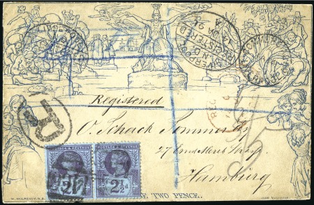 Stamp of Great Britain » 1840 Mulreadys & Caricatures 1891 (Jan 14) 2d Mulready envelope, stereo a201, s