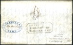 Stamp of Chile 1831-85, Album of about 25 covers (one front) with