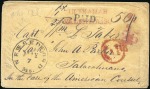 Stamp of Chile 1831-85, Album of about 25 covers (one front) with