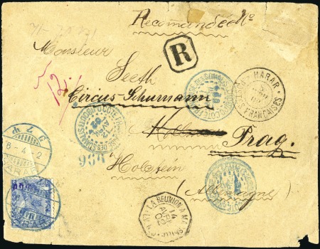 Stamp of Ethiopia 1902 (6 April) Registered envelope from Harar to H