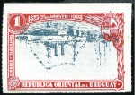 Stamp of Uruguay 1908 Cruiser "Montevideo," set of three with INVER