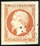 Stamp of France 1853-60 Empire non dentelé, sélection de timbres a