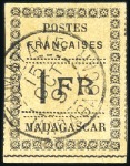 Stamp of Colonies françaises » Madagascar (Poste française) 1891 Composition typographique, Série complète de 