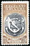 Stamp of Falkland Islands 1933 Centenary set of 12, mint hr, fine (SG £3'750