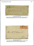 Stamp of Peru » Pre-Adhesive Period MAIL from/to ECUADOR 1828-76, 10 exhibit pages, ne