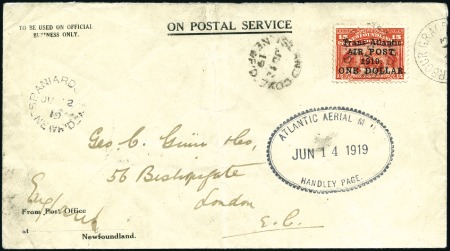 Stamp of Canada » Newfoundland 1919 (Jun 14) The Alcock & Brown Flight

1919 (J