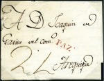 Stamp of Peru » Pre-Adhesive Period MAIL from/to BOLIVIA, 1803-68, eight exhibit pages