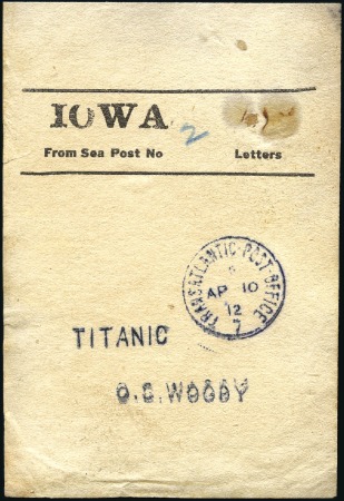 Stamp of Great Britain » King George V TITANIC postal packing slip used to route letters 