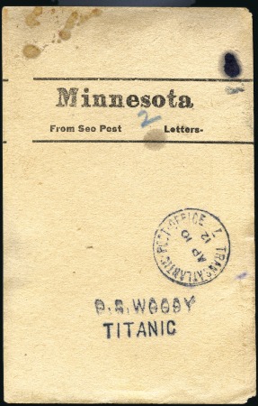 Stamp of Great Britain » King George V TITANIC postal packing slip used to route letters 