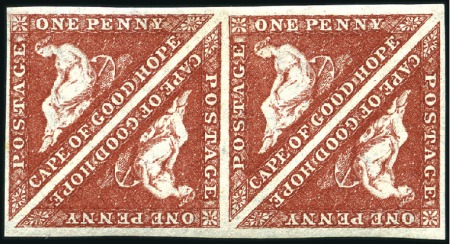 Stamp of South Africa » Cape of Good Hope 1863-64 1d Deep Carmine-Red block of four with goo