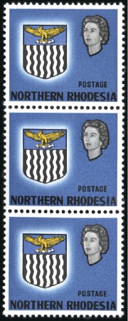 Stamp of Northern Rhodesia 1963 Arms 20s with BLACK OMITTED (1 of the 2 black