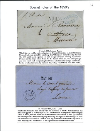 Stamp of Peru » Pre-Adhesive Period 1826-57 Stampless covers, hand-picked selection of